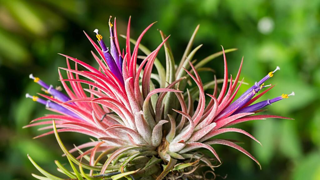 Bromélias e tillandsias de fácil cultivo são destaque em jardins bem planejados