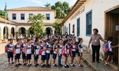 Ficar em fila era comum e fazia parte da rotina de quem estudou em outra época