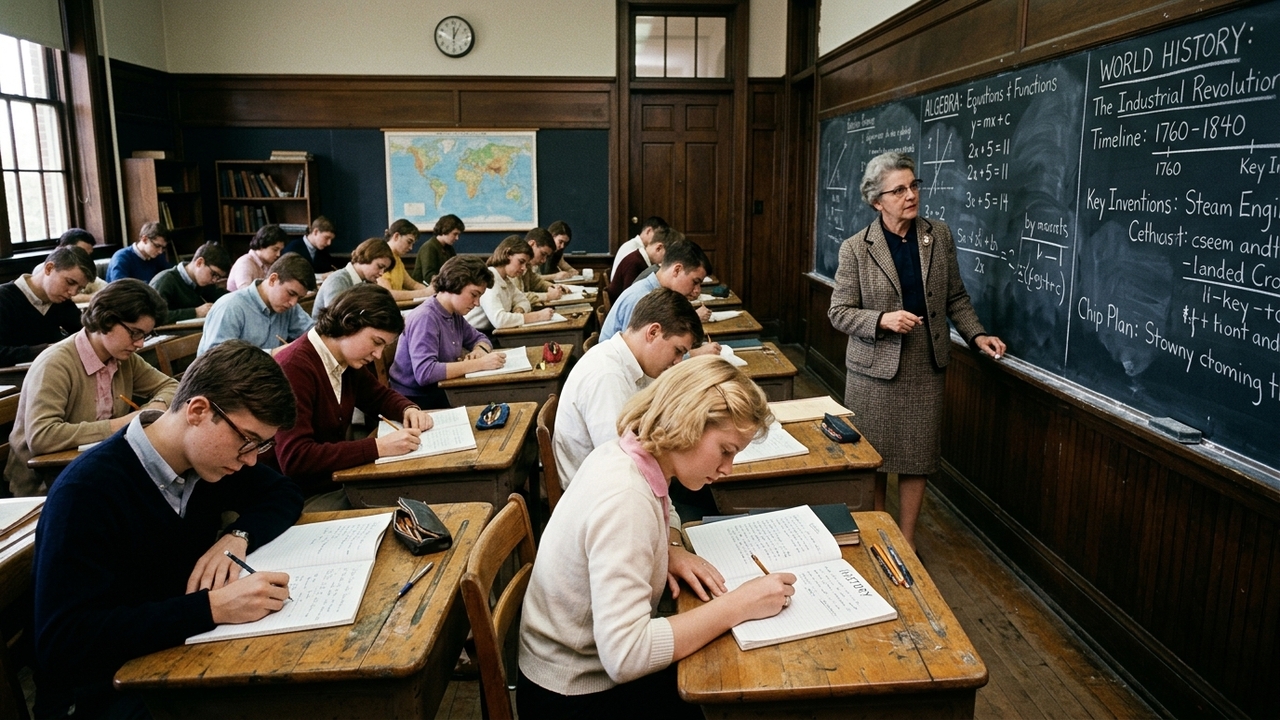 Copiar matéria do quadro era rotina e fazia parte da escola de quem estudou antigamente