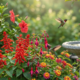 Jardim cheio de beija-flores: as flores certas fazem toda a diferença