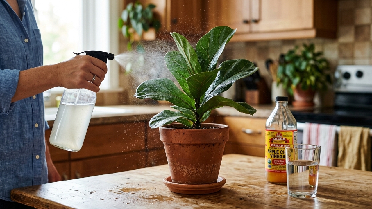 Misturar vinagre com água nas folhas: quando usar e quando evitar