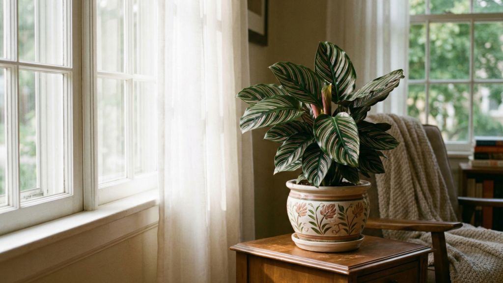 A Calathea pode ser exigente, mas vira uma joia da casa quando recebe os cuidados certos