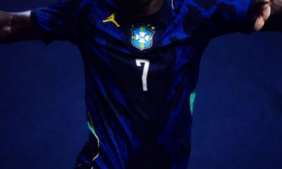 Nova camisa azul do Brasil para 2026 aposta em visual ousado da linha Jordan