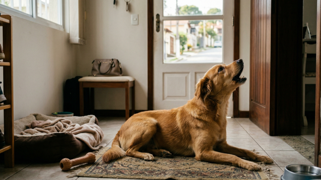 O cão que fica sozinho em casa pode aprender a lidar melhor com a separação e isso muda toda a rotina