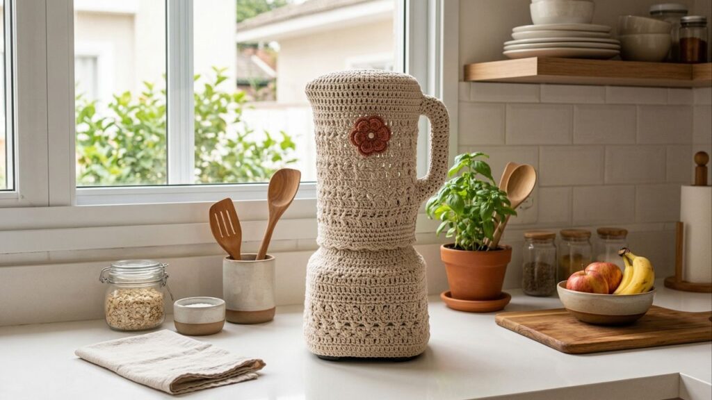 Ganhe dinheiro com passadeira de crochê artesanal criando o kit de cozinha que é tendência em decoração