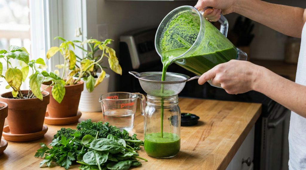 O “ouro verde” das plantas de interior: o truque simples que revive folhas sem gastar com fertilizante caro