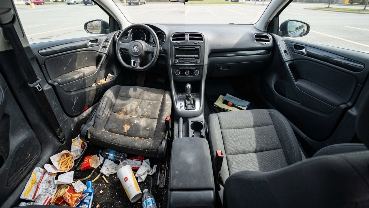 18 horas limpando o carro mais imundo que já entrou na oficina e o antes e depois impressiona