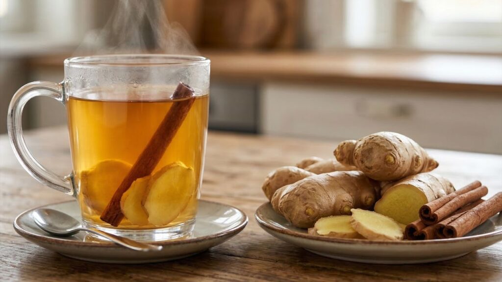 Veja como preparar o chá de canela com gengibre para idosos que sentem mãos e pés frios constantemente