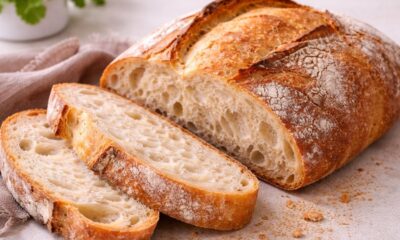 Receita de pão simples com 4 ingredientes que fica pronta rápido e surpreende pelo sabor e maciez