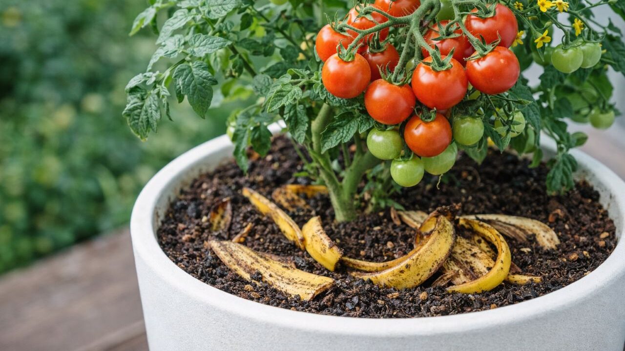Misturar isso na terra para produzir frutos pode ajudar sua planta a crescer mais forte