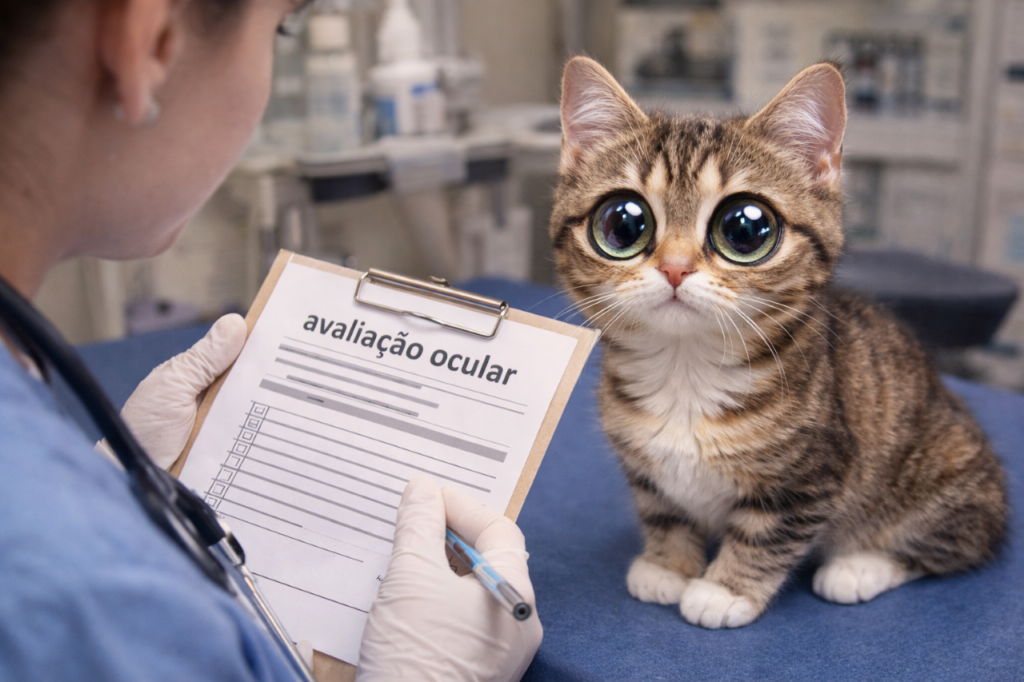 Gato com olhos ‘alien’ surpreende equipe de abrigo