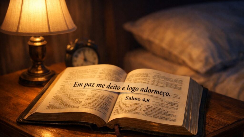 Durma mais tranquilo com esse versículo de salmos que acalma a mente antes de deitar