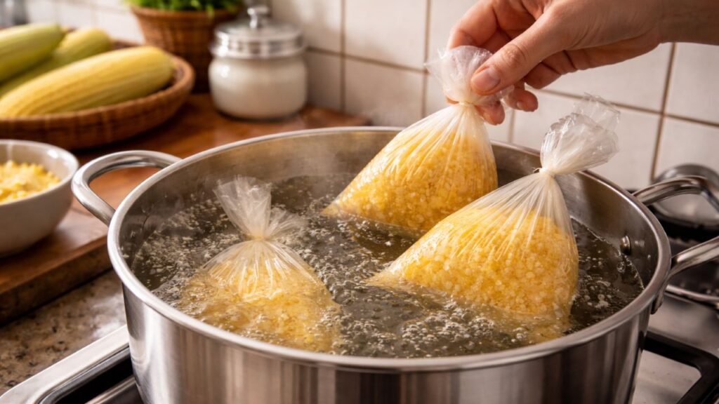 Essa pamonha com flocão fica pronta em minutos e surpreende no sabor sem precisar de milho