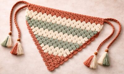Faça bandana de crochê fácil em poucos passos e tenha uma peça bonita pronta rapidamente
