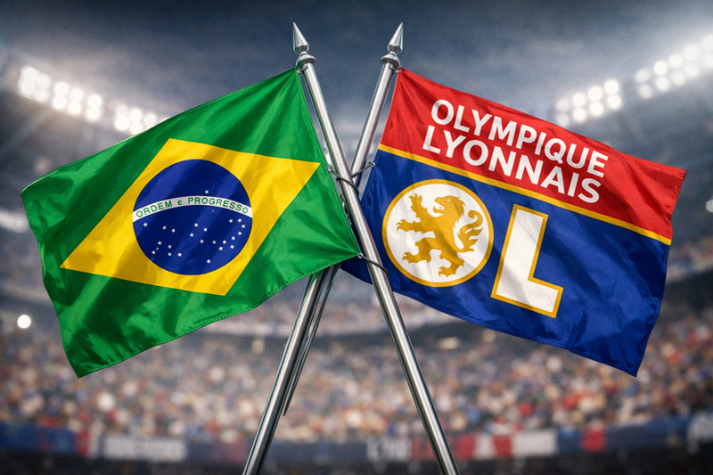 Brasil e Lyon (Foto: Arte Tupi)