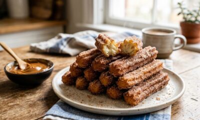 Com poucos ingredientes você prepara churros caseiro sequinho, crocante e muito saboroso