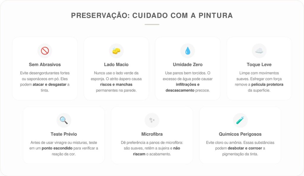 Como limpar paredes sujas perto do fogão sem remover a pintura