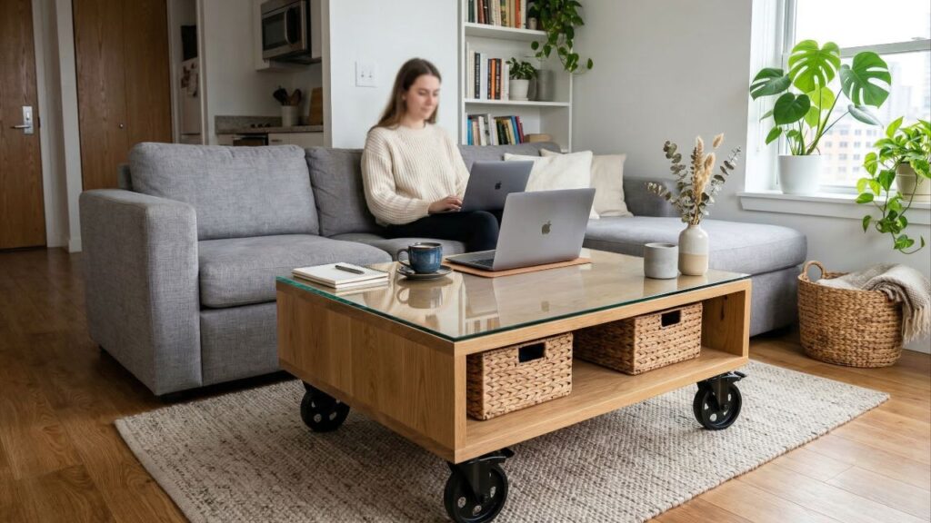 Mesas de centro simples estão fora de moda: tendências para salas de estar em 2026