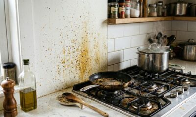 Como limpar paredes sujas perto do fogão sem remover a pintura