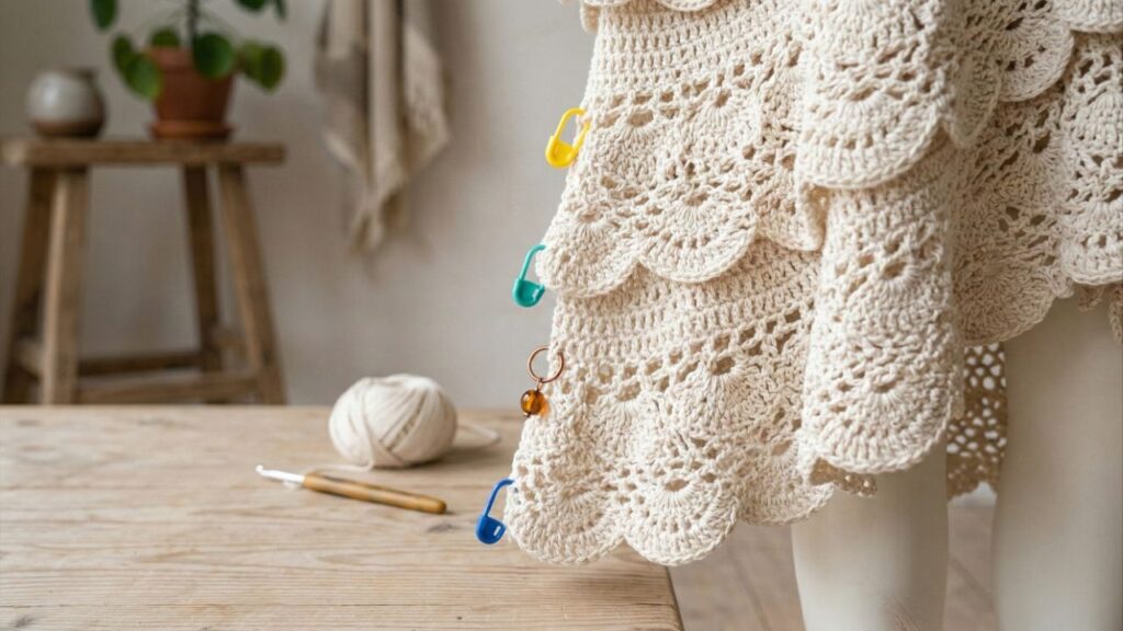 Como fazer saia de crochê com babados com técnica fácil e resultado profissional