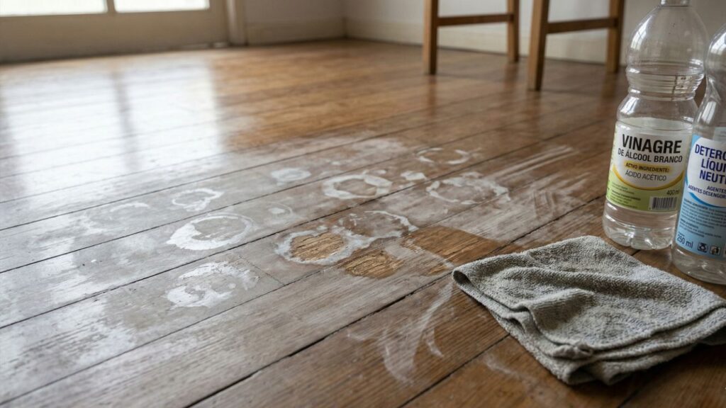 Limpar o piso com água morna, vinagre e detergente: por que é recomendado
