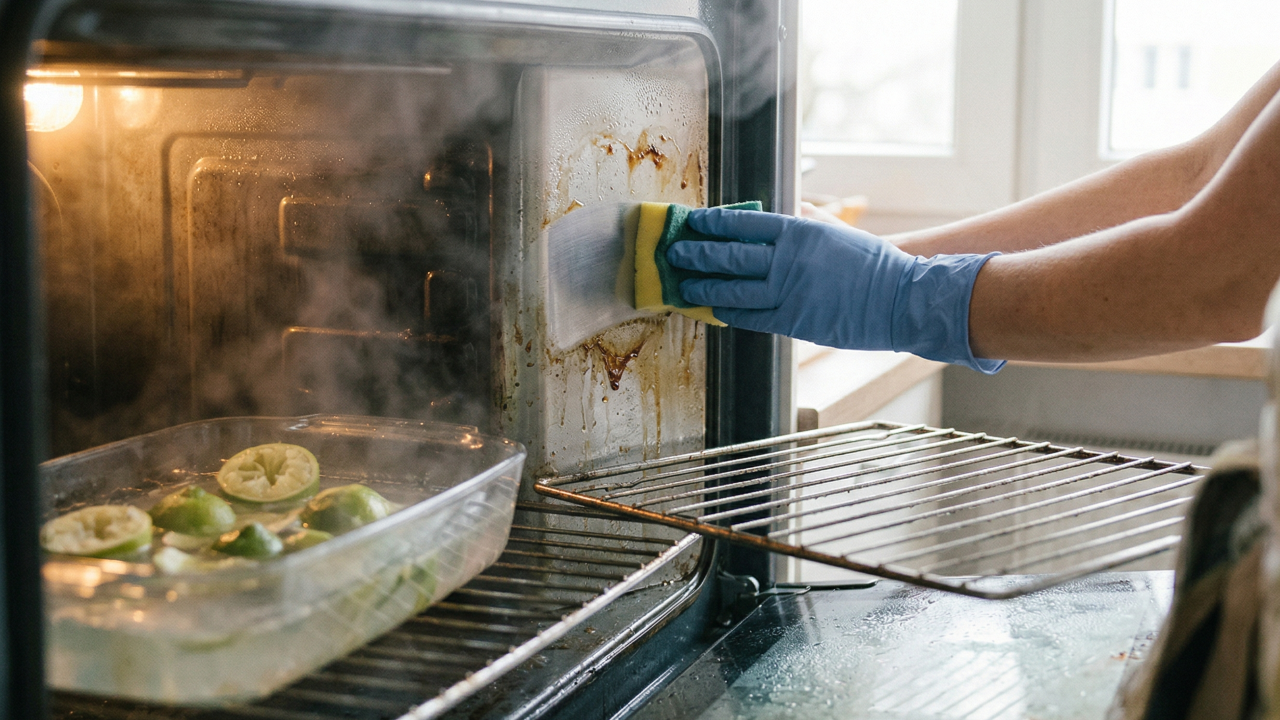 Como limpar o forno sem produtos químicos usando só limão e um truque simples com vapor