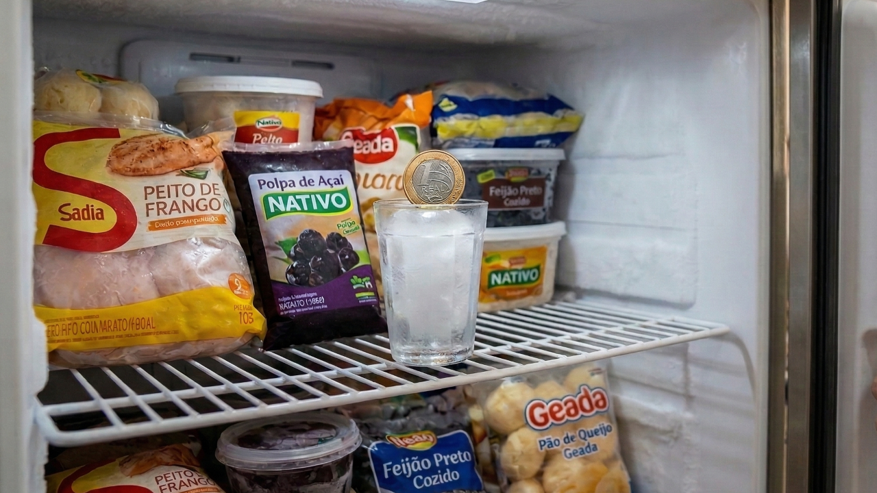 Colocar uma moeda no congelador dentro de um copo com água: para que serve e por que muita gente faz