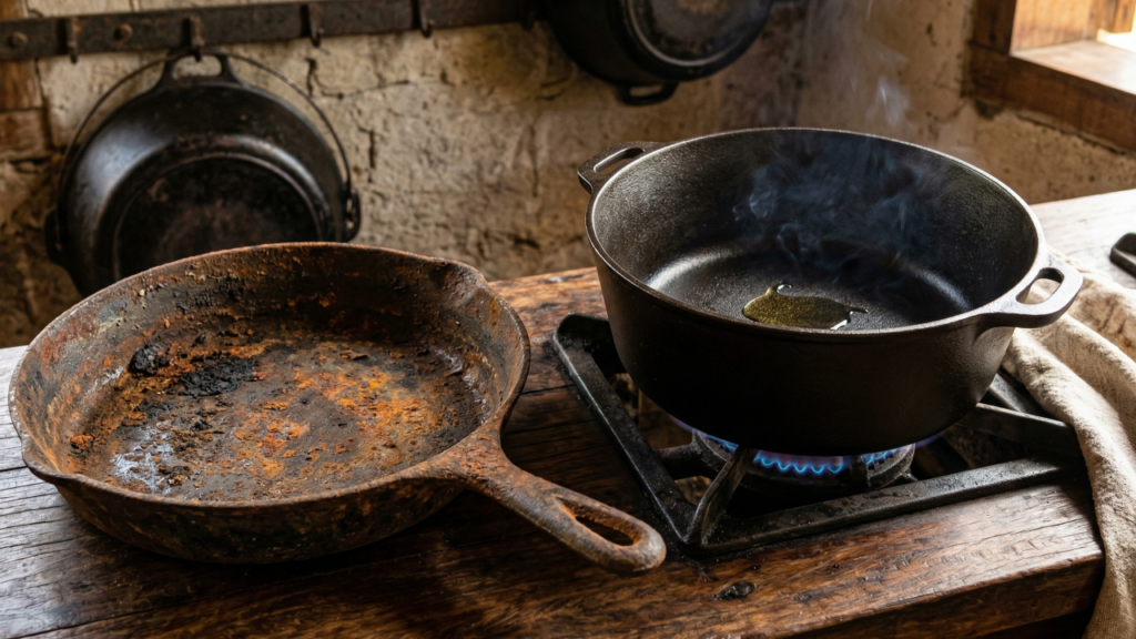 Por que a frigideira de ferro fundido continua imbatível quando o assunto é calor alto e longa durabilidade