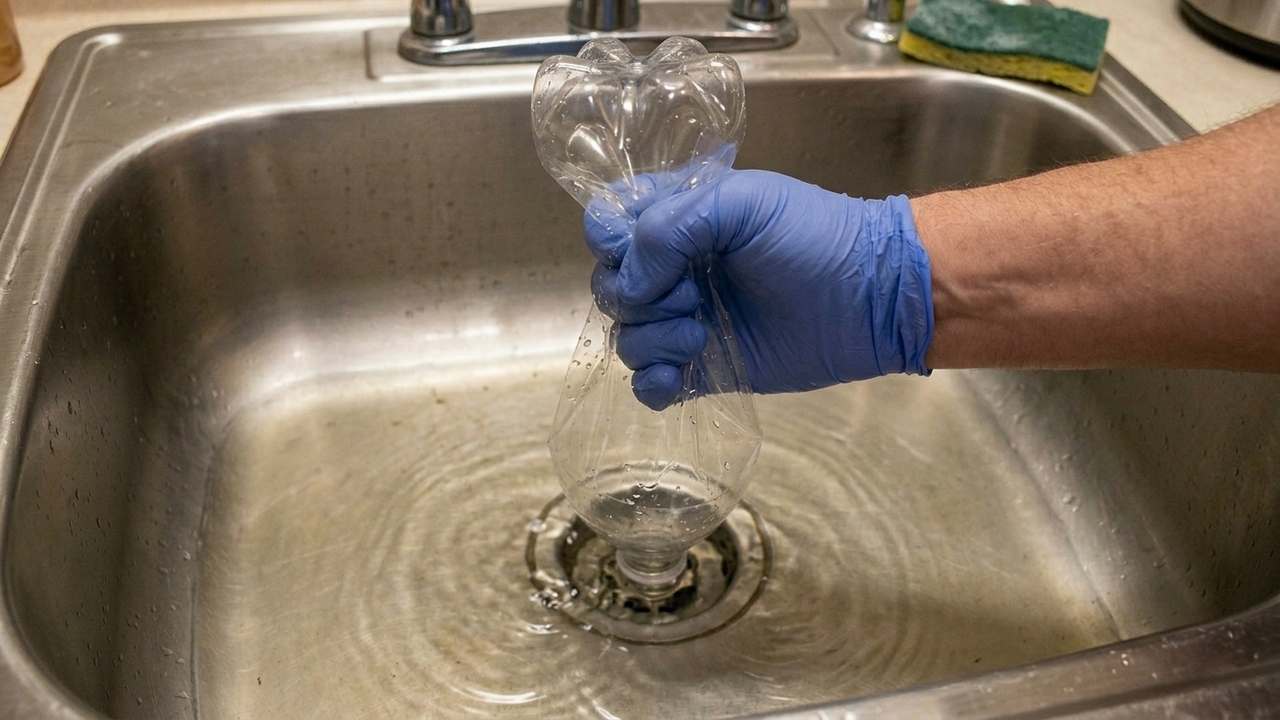 Um entupimento no cano pode ser resolvido sem desentupidor nem químicos com um truque simples