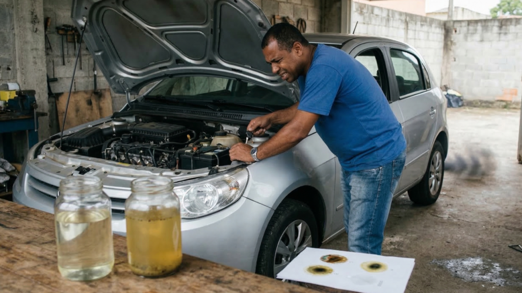Um pingo no papel pode revelar tudo sobre a gasolina e ajudar a detectar combustível ruim em casa