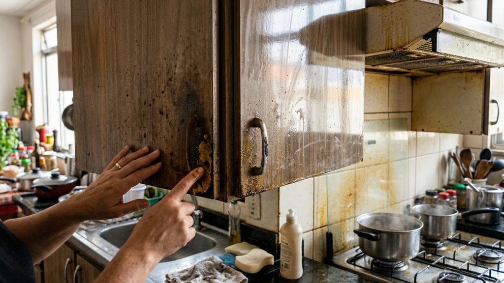 Esse método retira toda aquela gordura presa na parede