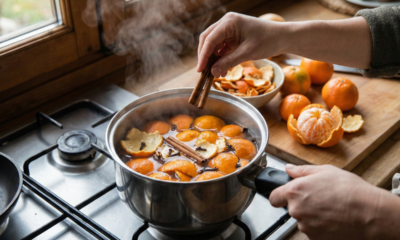 Casa cheirosa sem difusor: ferva casca de mexerica e canela e veja a diferença