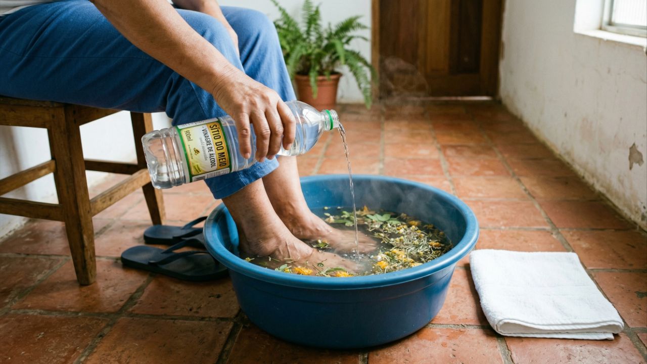 Lavar os pés com vinagre e água morna: por que é recomendado e quando é melhor fazer