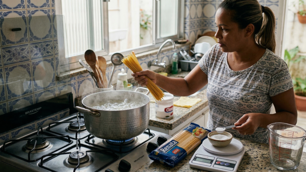 Esse truque simples auxilia no preparo do macarrão