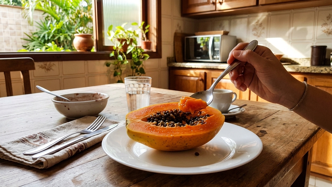 Depois do almoço, comer essa fruta virou rotina de quem quer evitar desconforto e se sentir mais leve