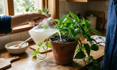 Usar água de arroz nas plantas: quais os benefícios e quando aplicar