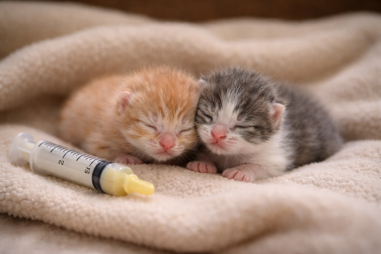 Os menores gatinhos já vistos estão surpreendendo à todos pesando menos que 50 gramas