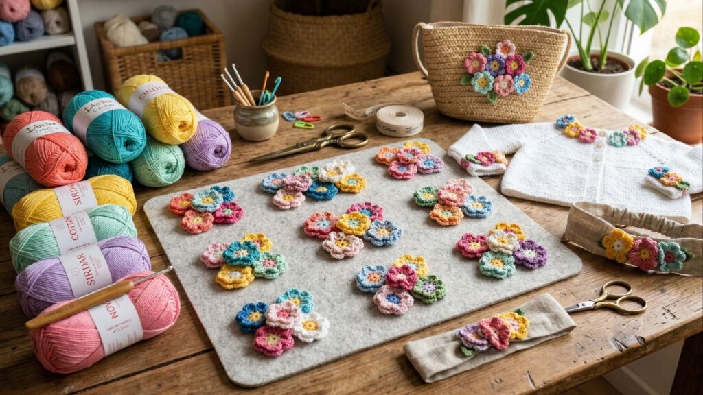 O passo a passo das flores de crochê que dão um toque de sofisticação às suas peças