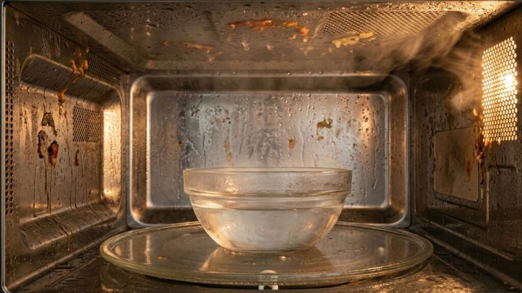 Truque importante de limpeza a vapor de micro-ondas que elimina odores ruins de vez