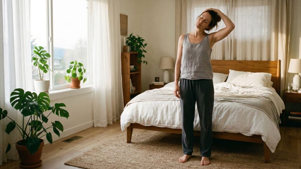 Apenas um alongamento matinal de 3 minutos pode transformar sua disposição o dia todo