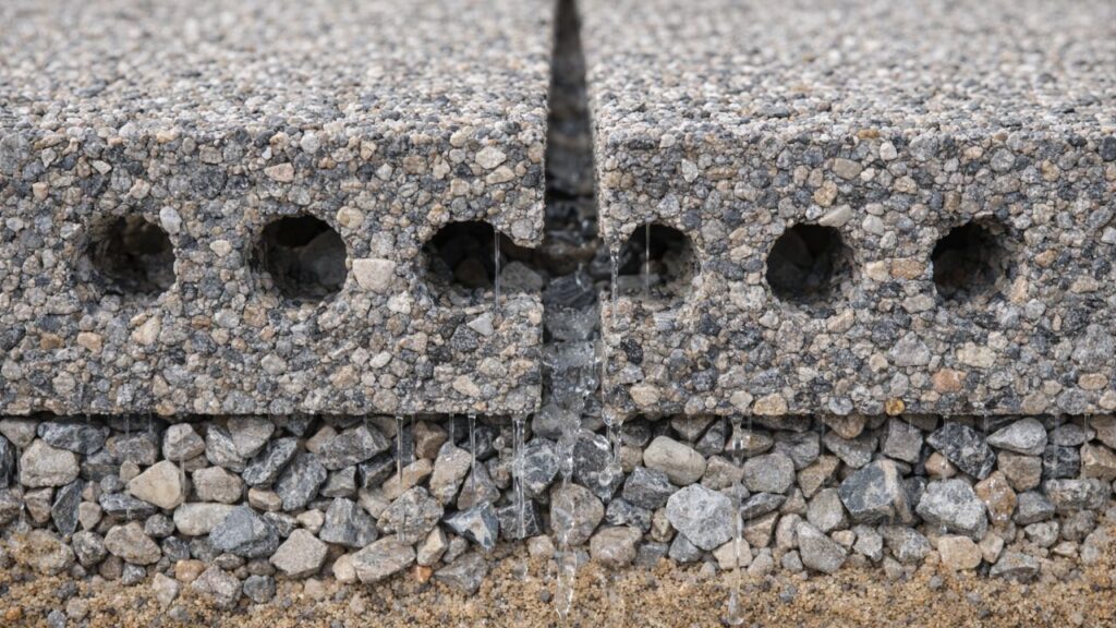 Substitua o cimento pelo piso drenante da Holanda e livre seu quintal de poças escorregadias para sempre