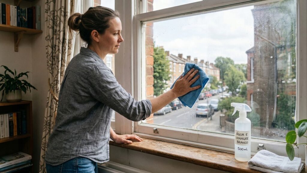 Janelas limpas e sem manchas com a mistura caseira de apenas 3 ingredientes