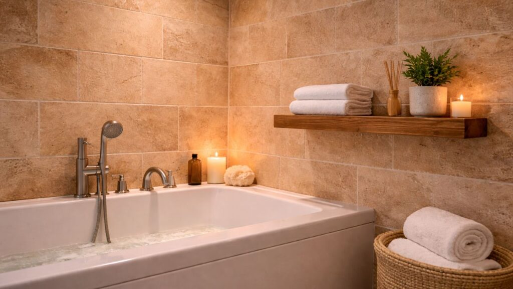 Nem azulejos, nem tinta: tendências para transformar o banheiro em 2026