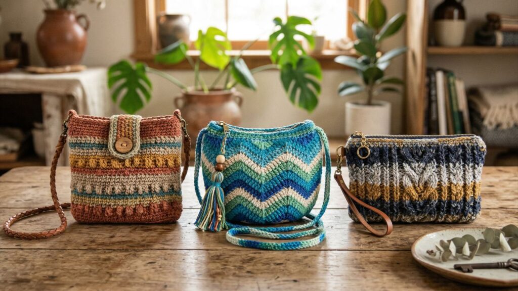 Aprenda a fazer a bolsa de crochê pequena que combina com tudo e garante uma renda extra