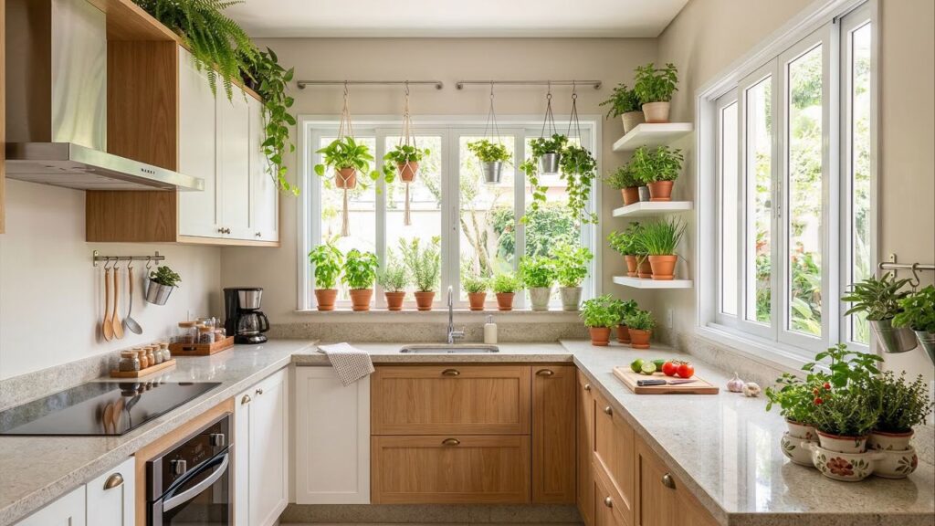 Cozinhas sem plantas estão fora de moda: 5 ideias para adicioná-las sem perder espaço ou conforto