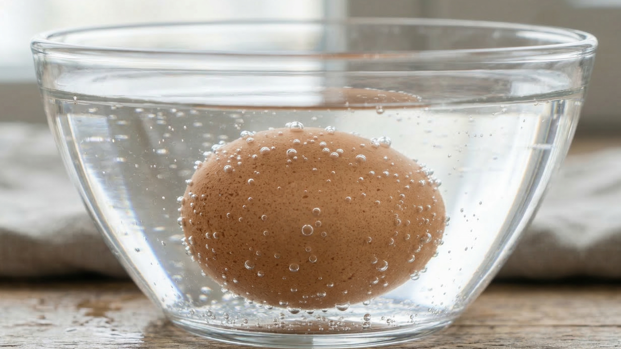 Esse truque simples mostra se seu ovo ainda está próprio para consumo