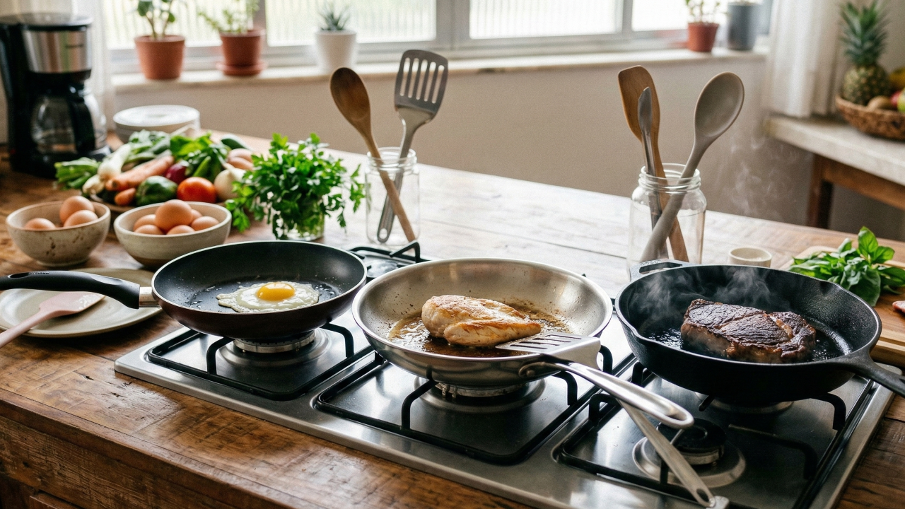 O tipo de frigideira a se escolher varia conforme o uso principal no seu dia a dia