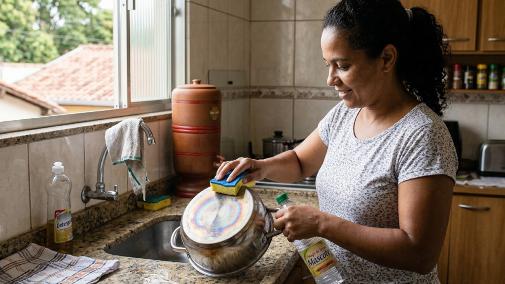 O que significa quando a panela de inox muda de cor depois do fogo e como isso afeta o uso
