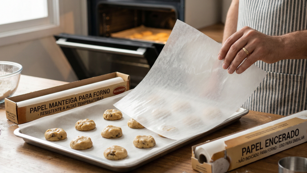 O papel manteiga parece inofensivo, mas esse descuido comum na cozinha pode virar problema rápido