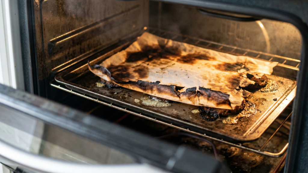 O papel manteiga parece inofensivo, mas esse descuido comum na cozinha pode virar problema rápido